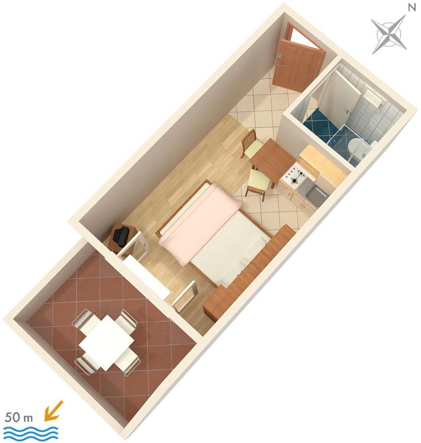 Apartments By The Sea Sumpetar, Omis - 2808 Exterior foto